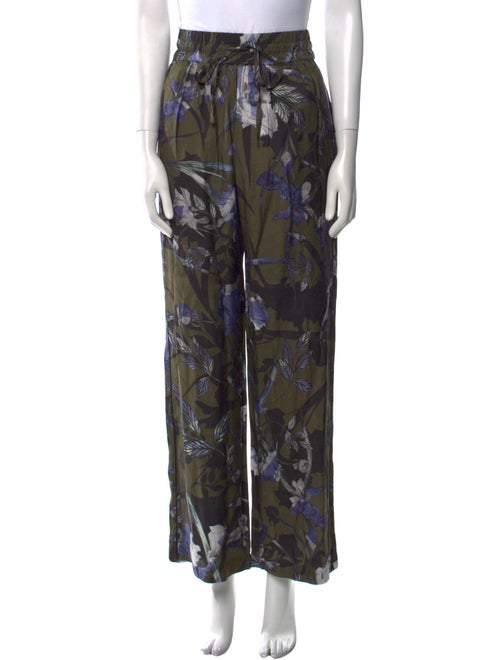 AllSaints Floral Print Straight Leg Pants