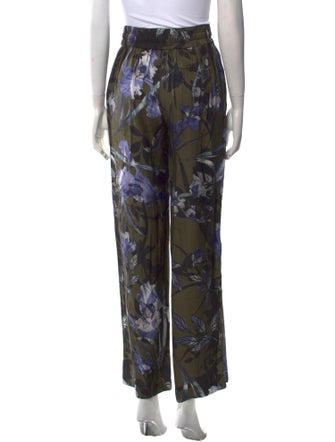AllSaints Floral Print Straight Leg Pants