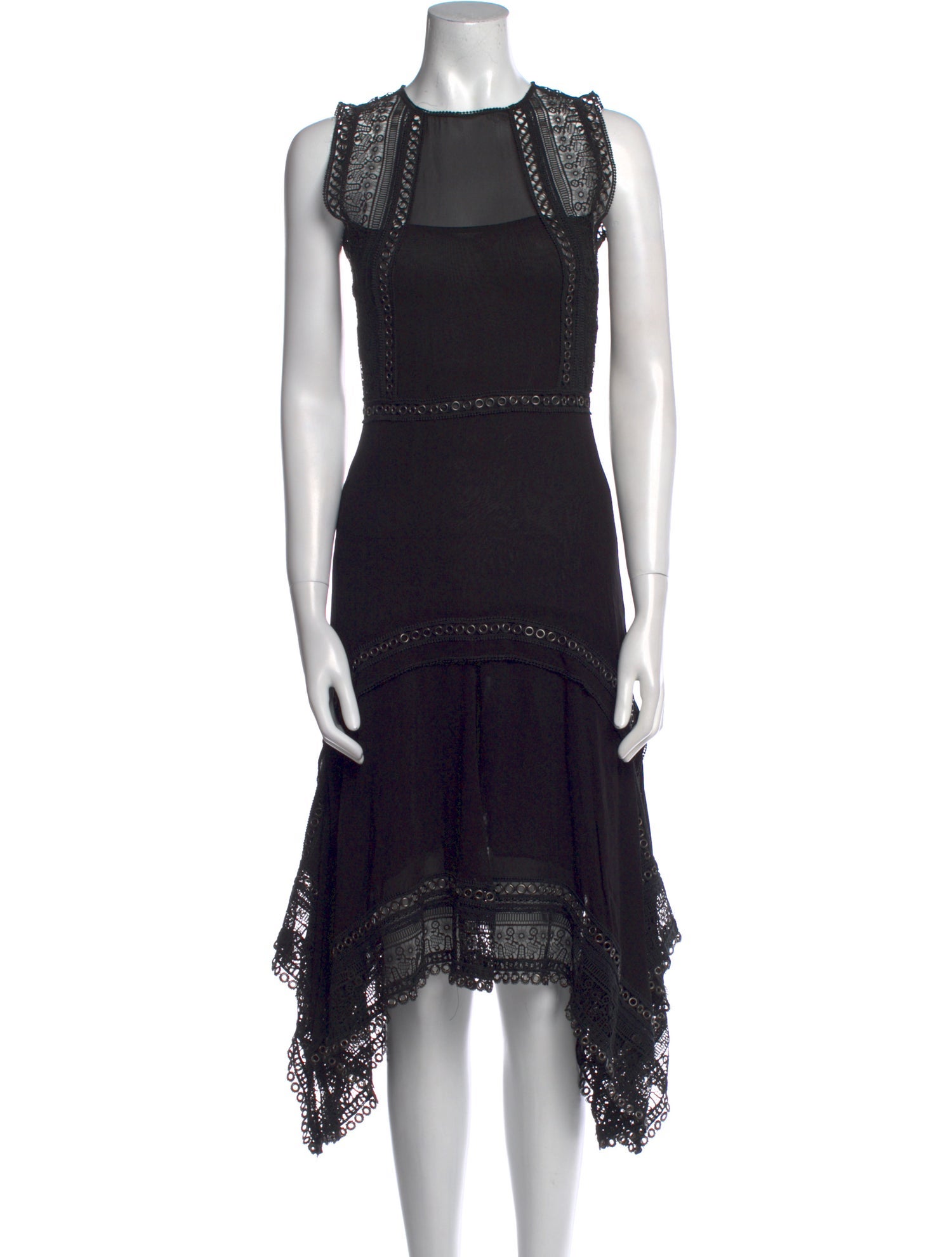 AllSaints Crew Neck Long Dress