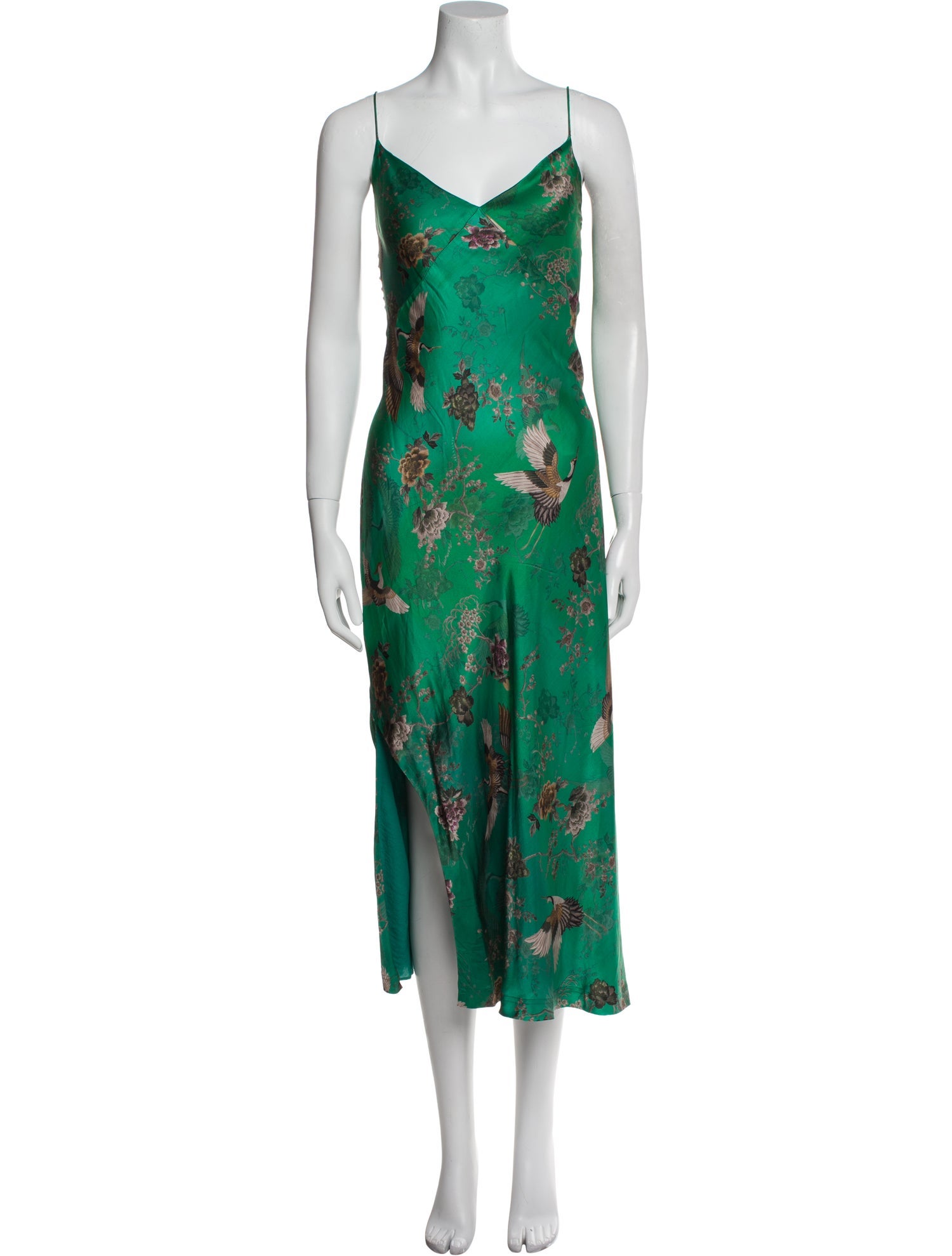 AllSaints Floral Print Long Dress