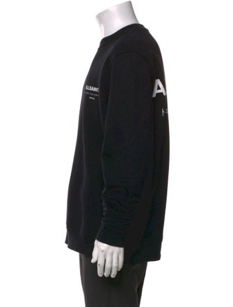 AllSaints Graphic Print Crew Neck Sweatshirt