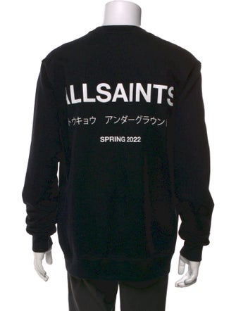 AllSaints Graphic Print Crew Neck Sweatshirt