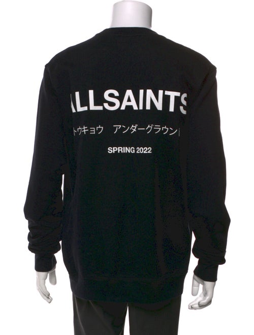AllSaints Graphic Print Crew Neck Sweatshirt