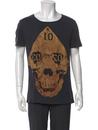AllSaints Graphic Print Scoop Neck T-Shirt