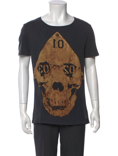 AllSaints Graphic Print Scoop Neck T-Shirt