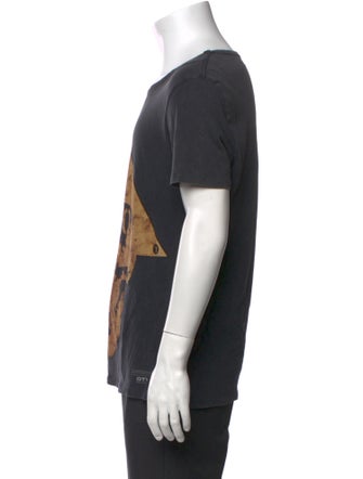 AllSaints Graphic Print Scoop Neck T-Shirt