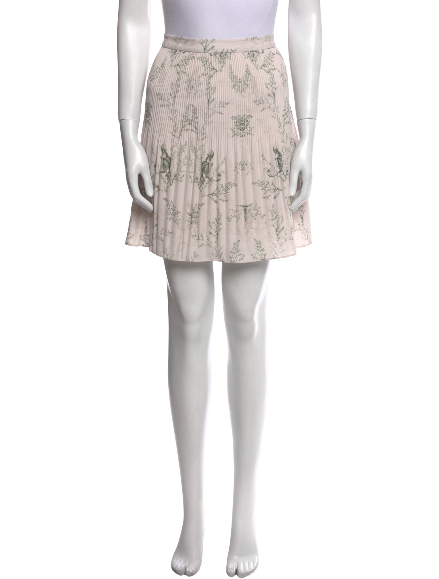 AllSaints Floral Print Mini Skirt