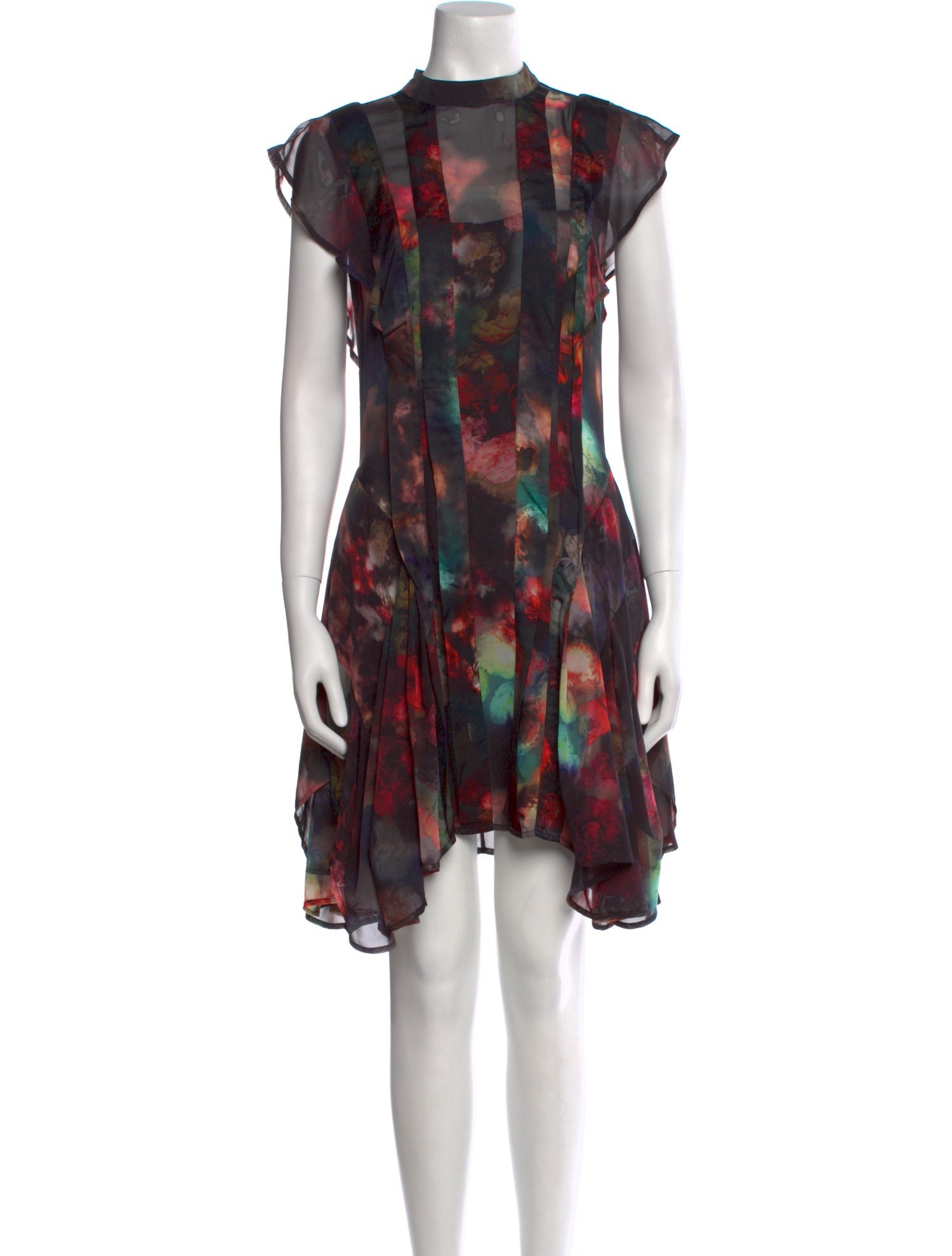 AllSaints Printed Knee-Length Dress