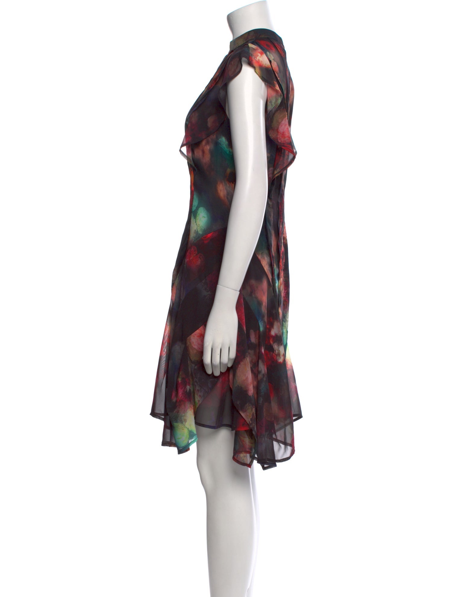 AllSaints Printed Knee-Length Dress