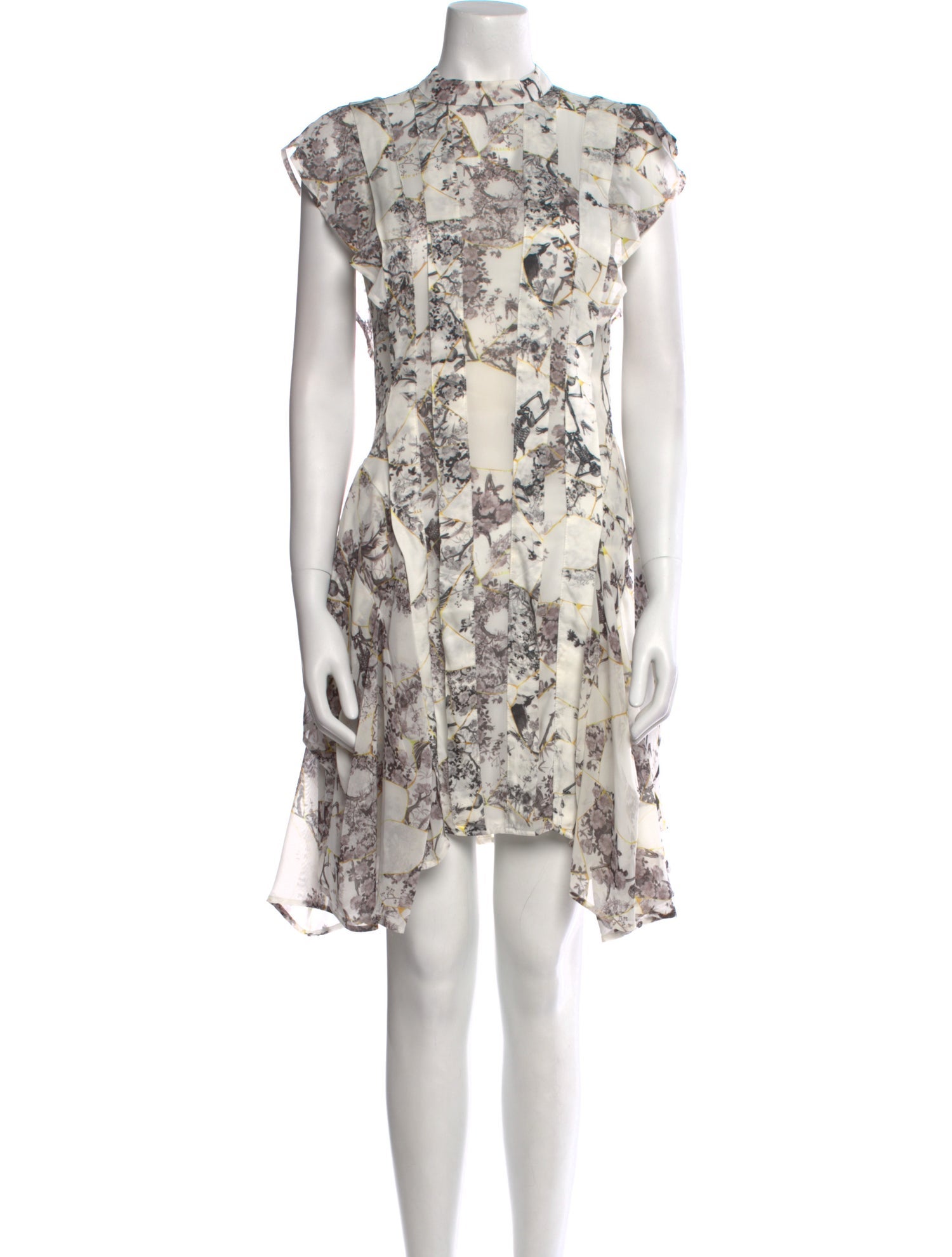 AllSaints Floral Print Knee-Length Dress