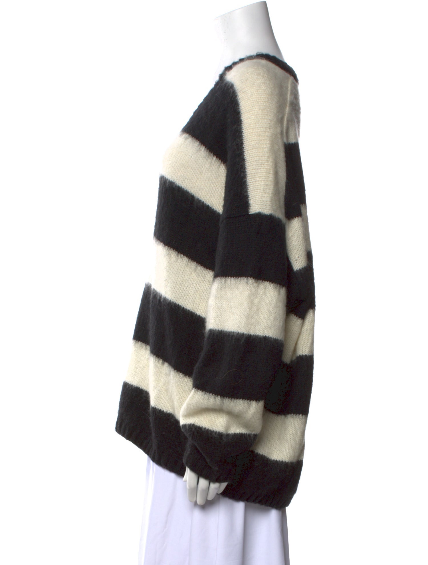 AllSaints Striped V-Neck Sweater