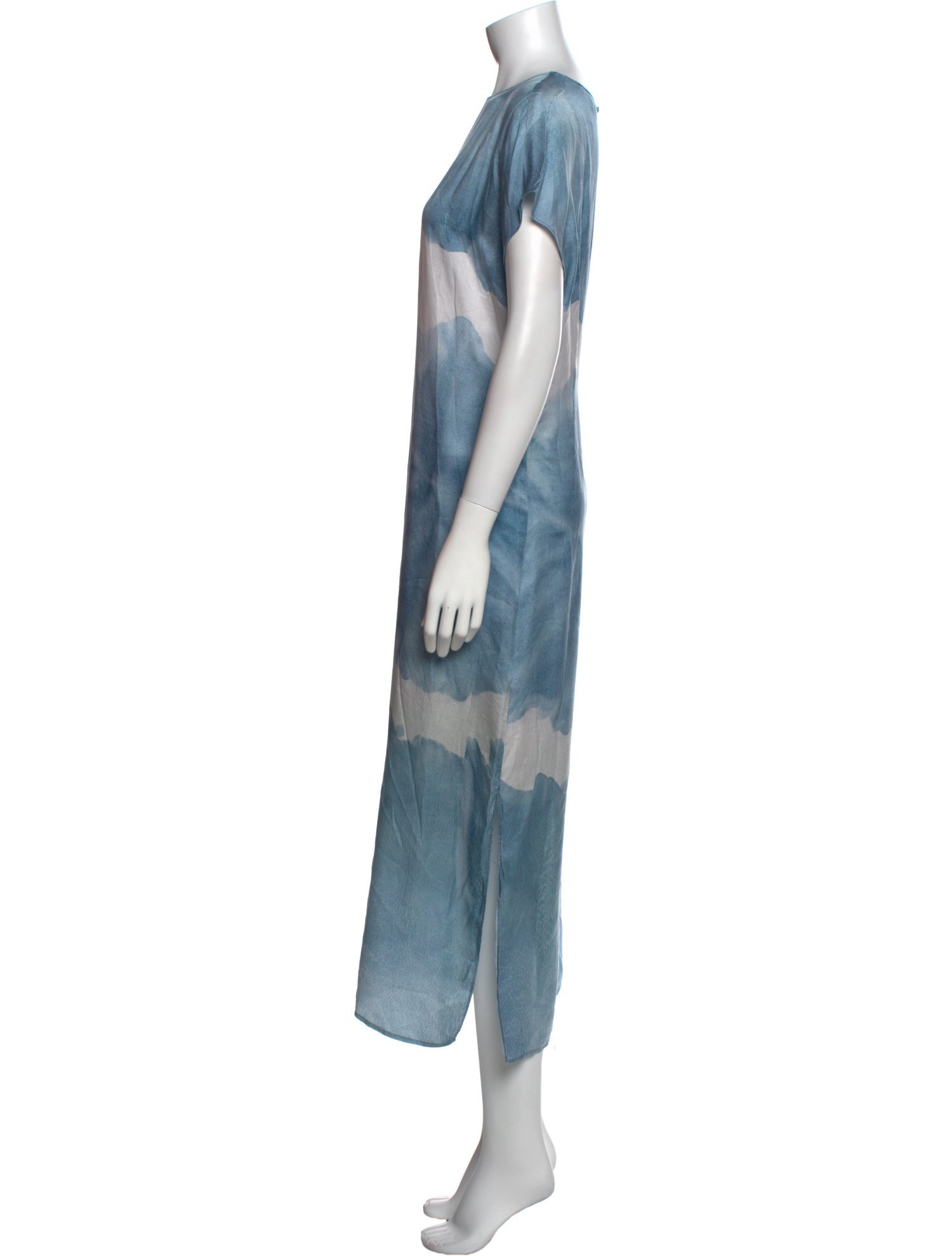 AllSaints Tie-Dye Print Long Dress