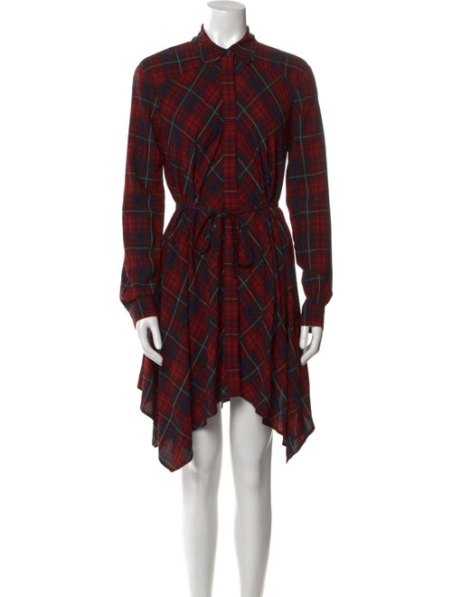 AllSaints Plaid Print Knee-Length Dress