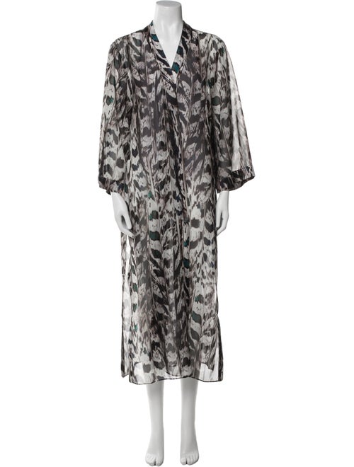 AllSaints Printed Long Dress
