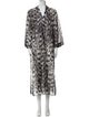 AllSaints Printed Long Dress