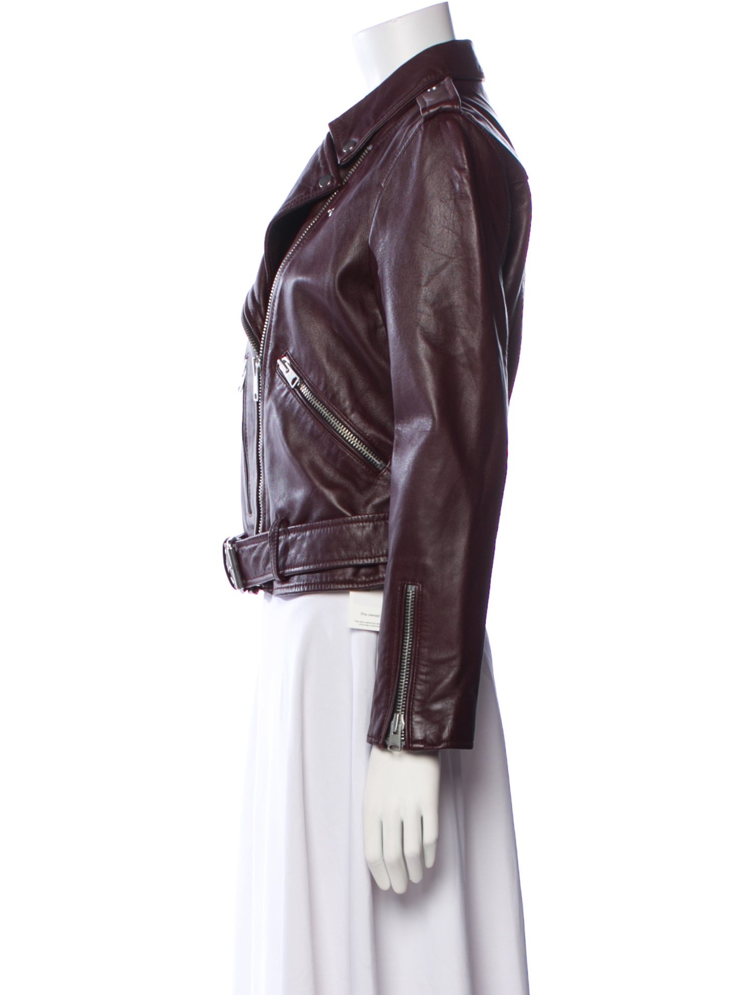 AllSaints Lamb Leather Biker Jacket