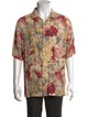 AllSaints Floral Print Short Sleeve Shirt