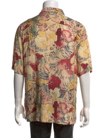 AllSaints Floral Print Short Sleeve Shirt