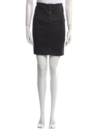 AllSaints Distressed Accents Knee-Length Skirt