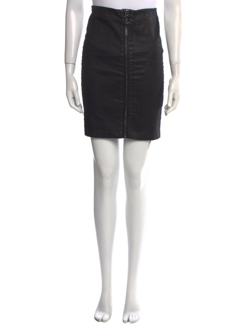 AllSaints Distressed Accents Knee-Length Skirt