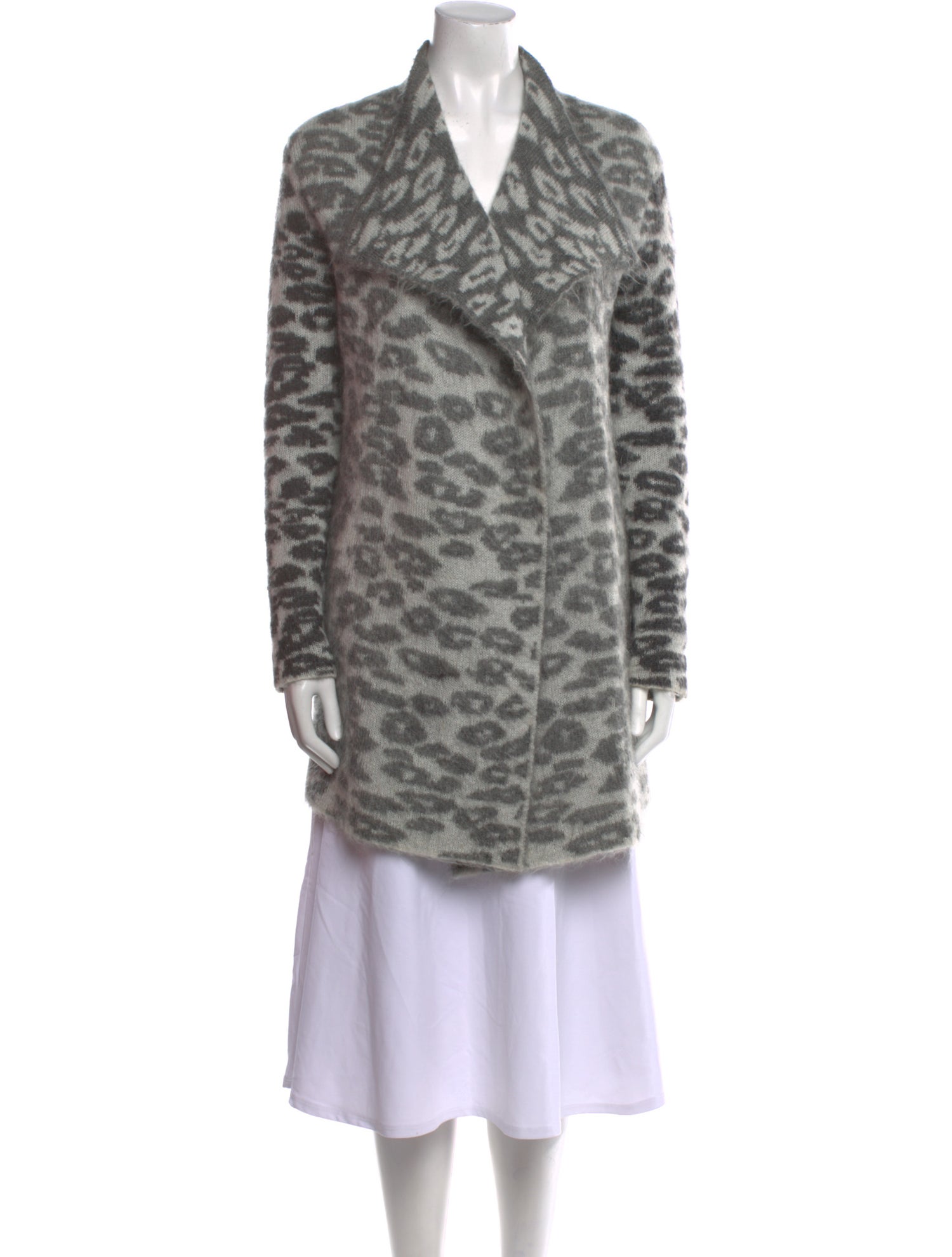 AllSaints Nylon Animal Print Sweater