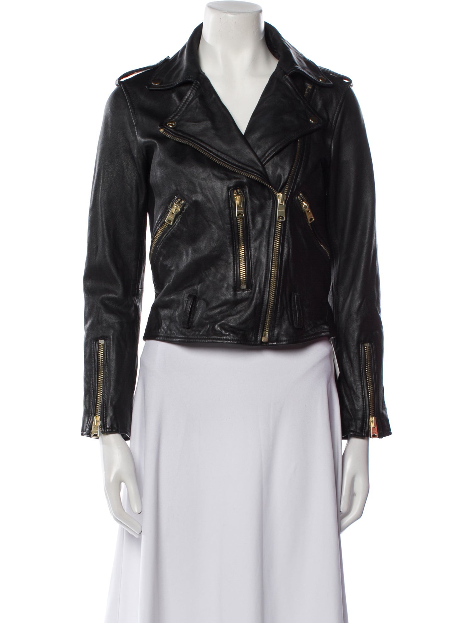 AllSaints Leather Biker Jacket w/ Tags