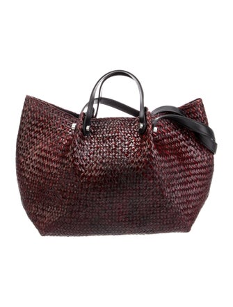 AllSaints Raffia Weekender Bag