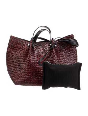 AllSaints Raffia Weekender Bag