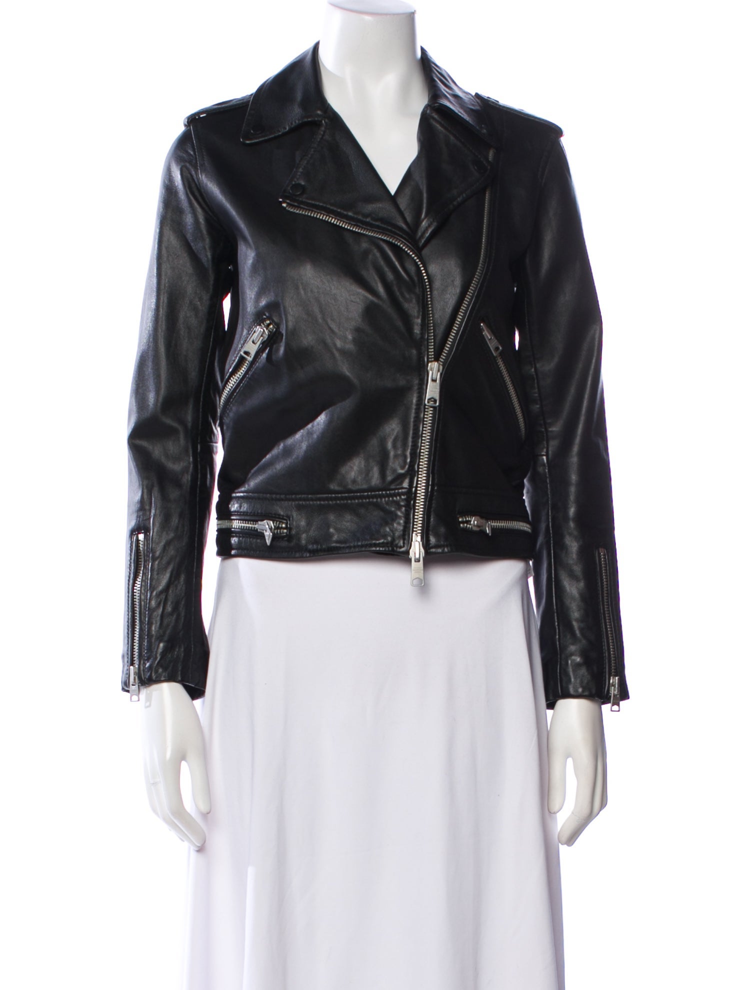 AllSaints Leather Biker Jacket