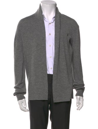 AllSaints Merino Wool Open Front Cardigan