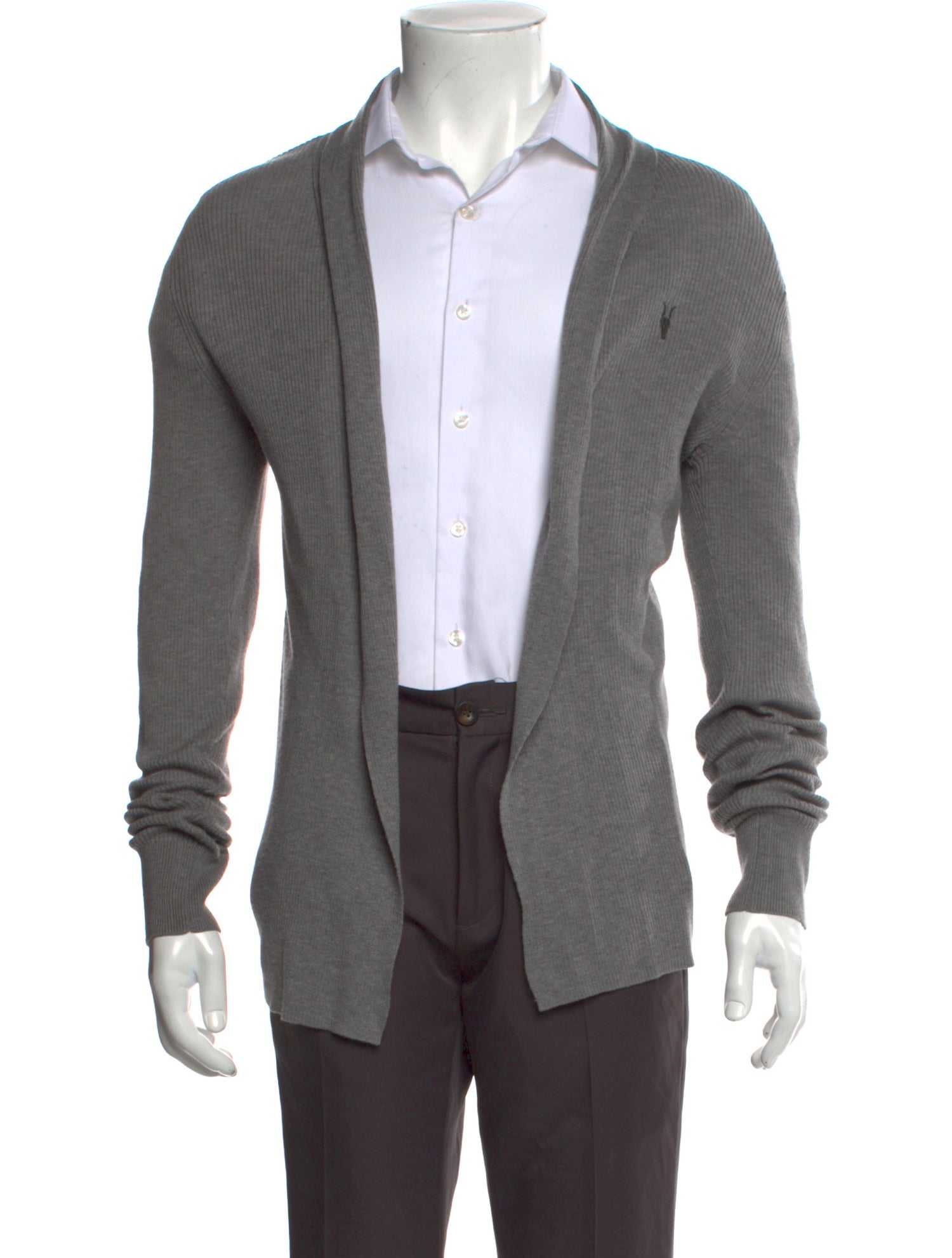 AllSaints Open Front Long Sleeve Cardigan