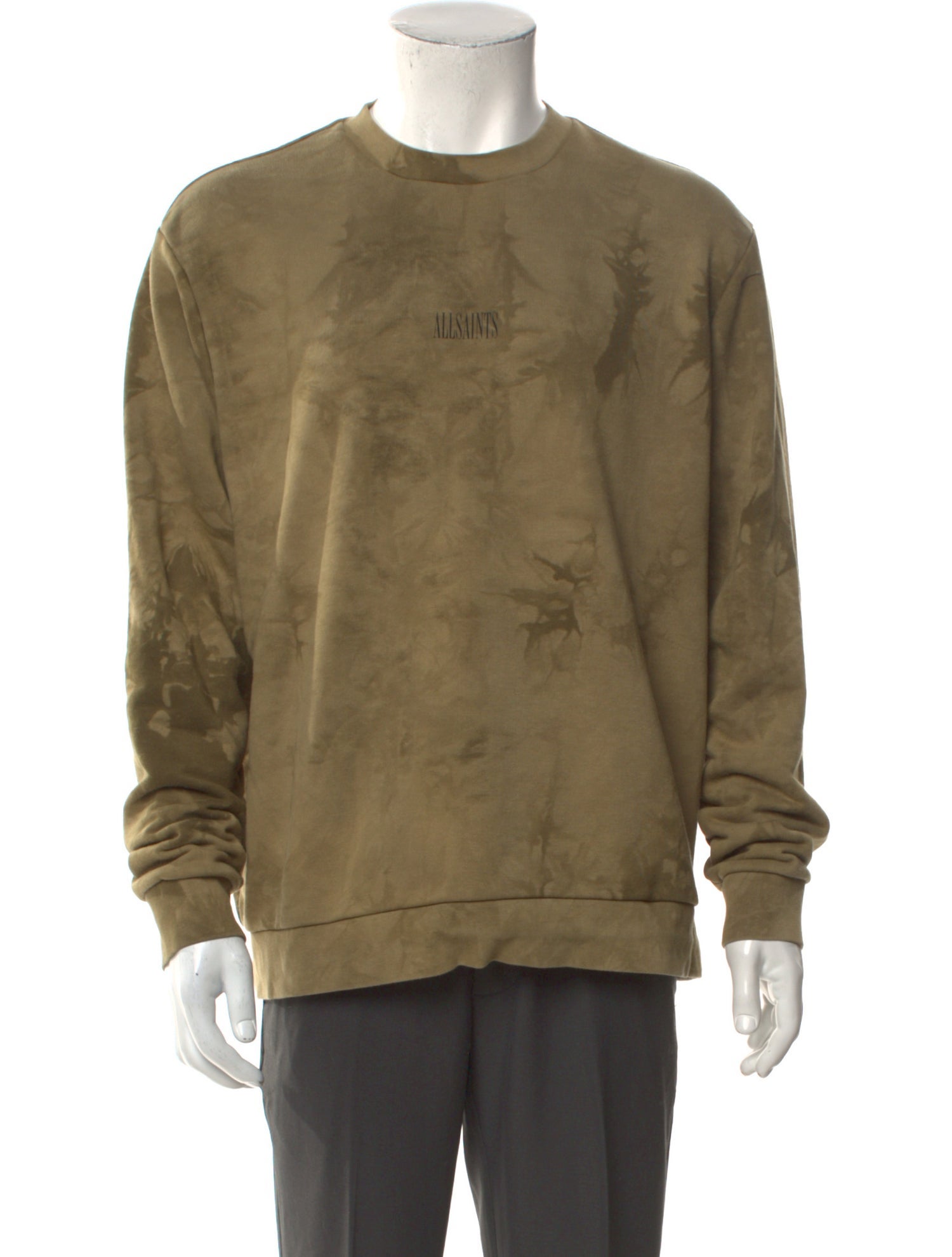 AllSaints Crew Neck Long Sleeve Sweatshirt