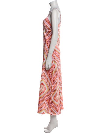 AllSaints Printed Long Dress