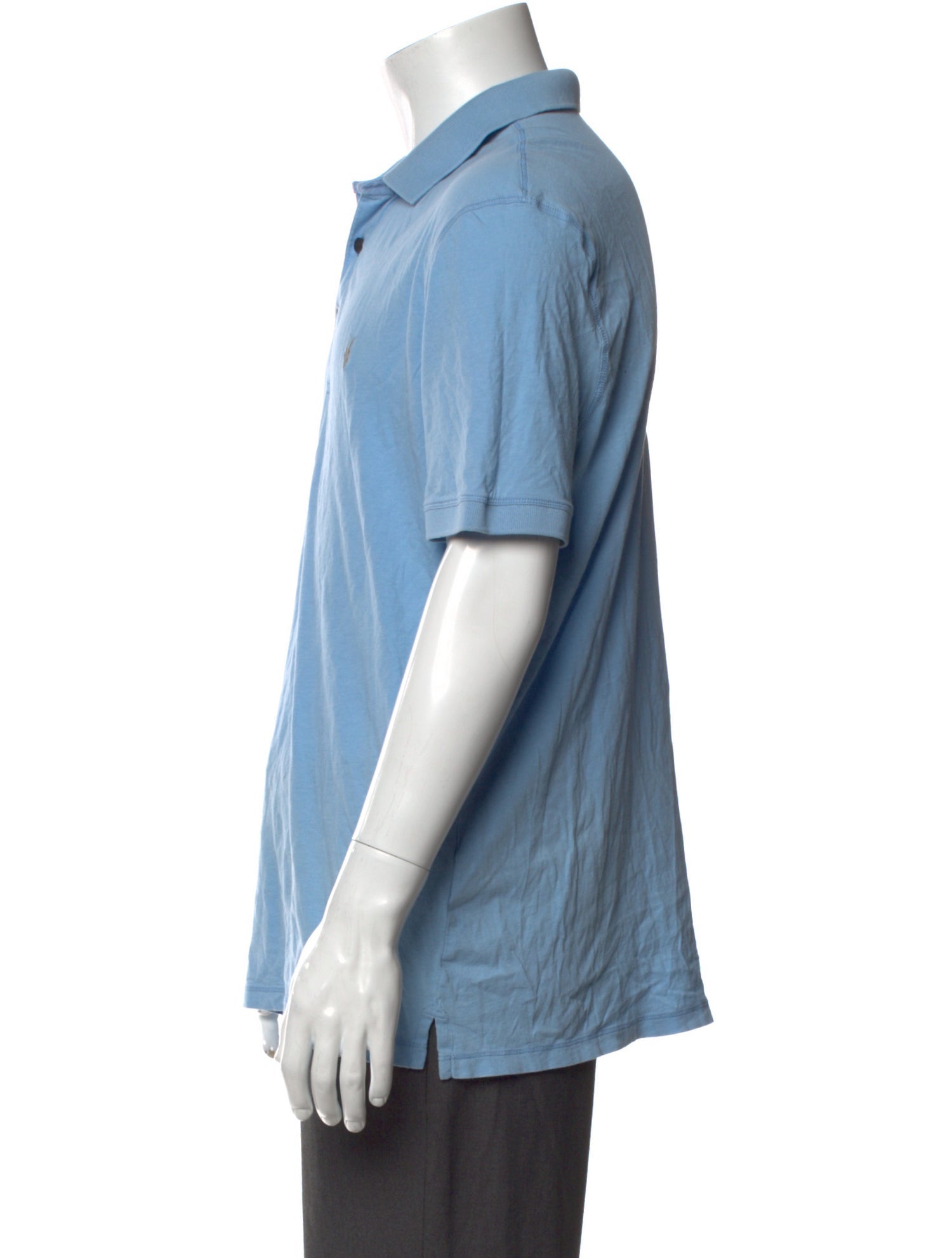 AllSaints Crew Neck Short Sleeve Polo Shirt