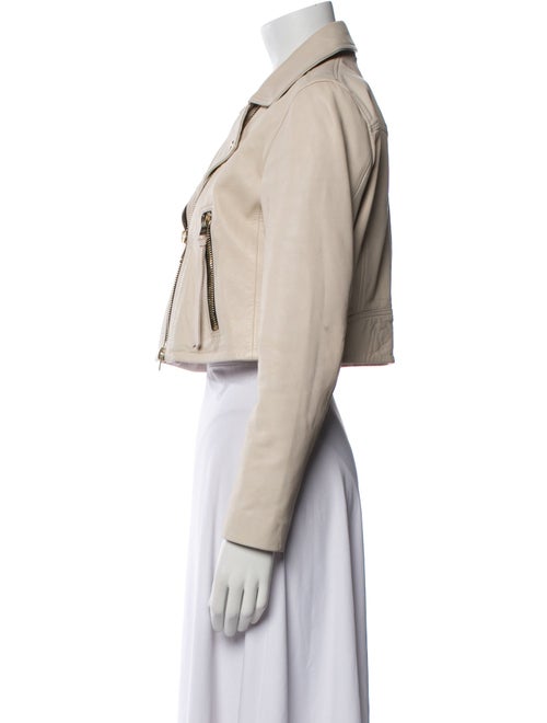 AllSaints Lamb Leather Biker Jacket