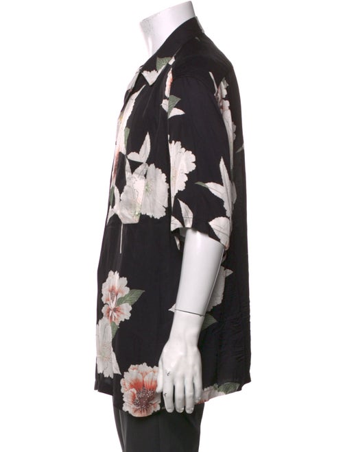 AllSaints Floral Print Short Sleeve Shirt