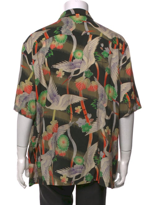 AllSaints Printed Three-Quarter Sleeve Shirt