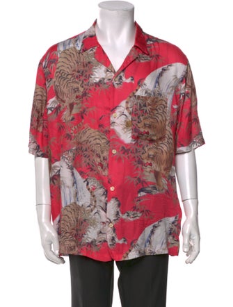 AllSaints Printed Short Sleeve Shirt