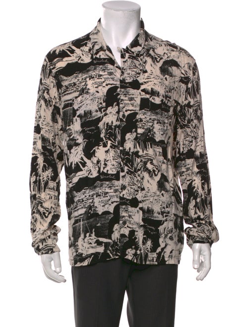 AllSaints Printed Long Sleeve Shirt
