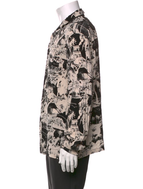 AllSaints Printed Long Sleeve Shirt