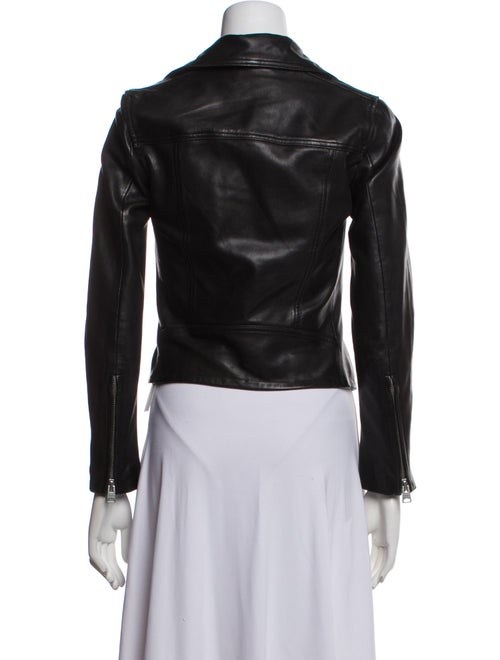 AllSaints Lamb Leather Biker Jacket