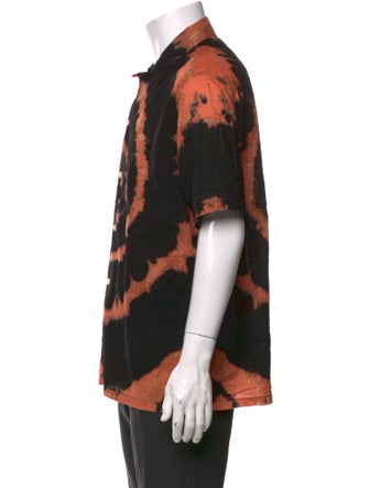 AllSaints Tie-Dye Print Short Sleeve Shirt