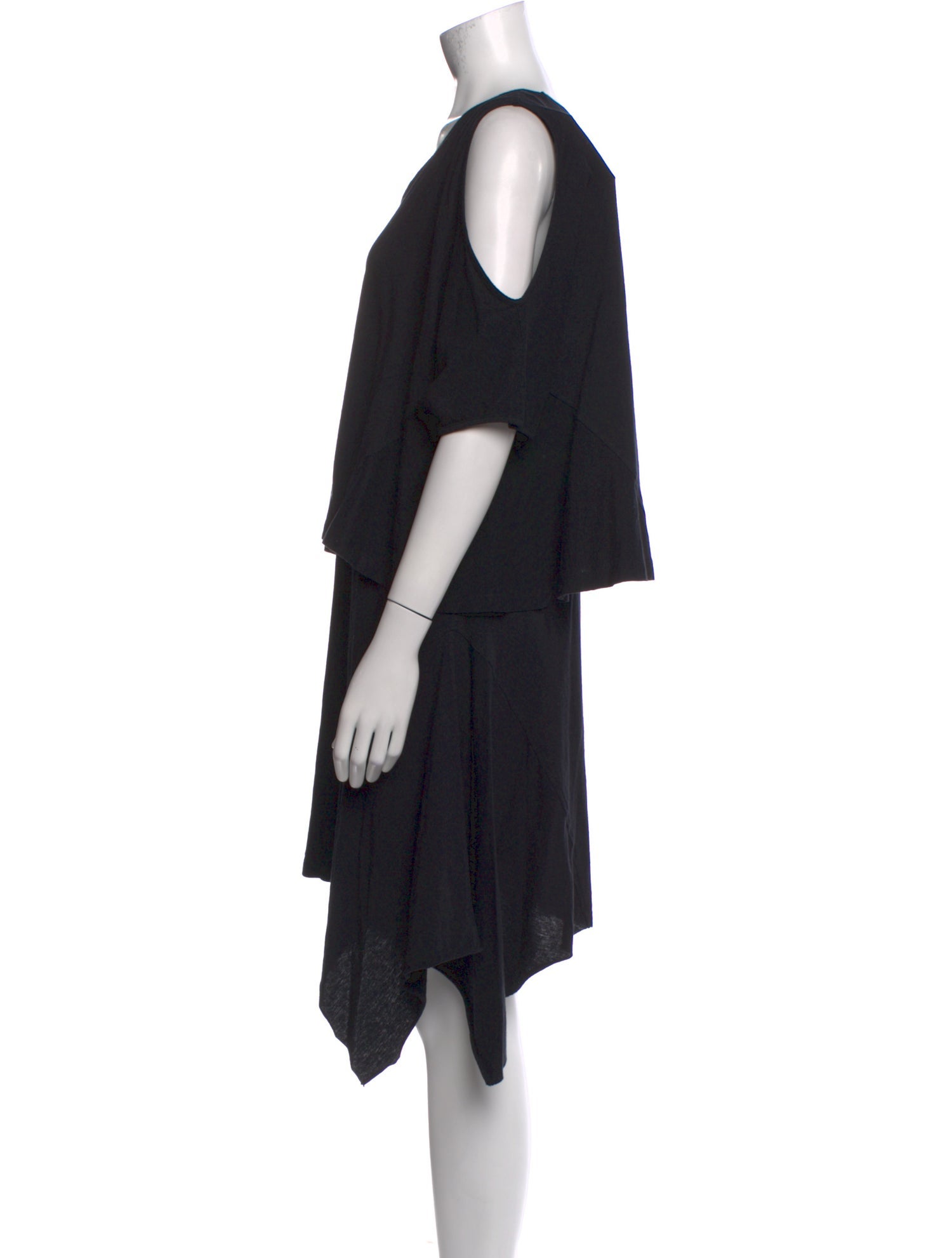 AllSaints Scoop Neck Midi Length Dress