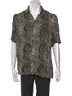 AllSaints Animal Print Short Sleeve Shirt