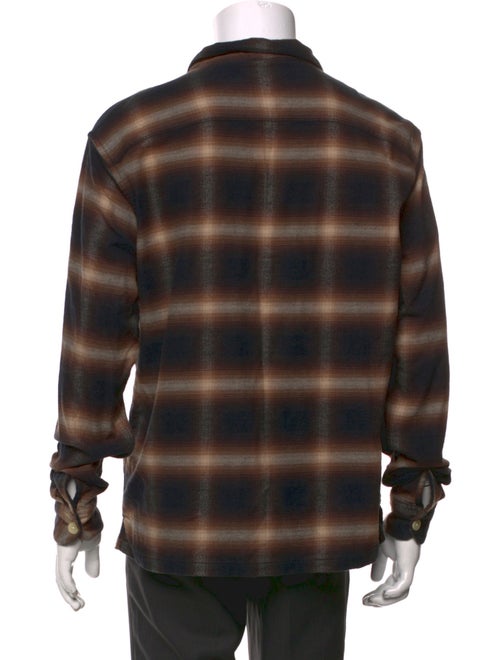 AllSaints Plaid Print Long Sleeve Shirt