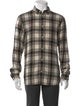 AllSaints Plaid Print Long Sleeve Shirt