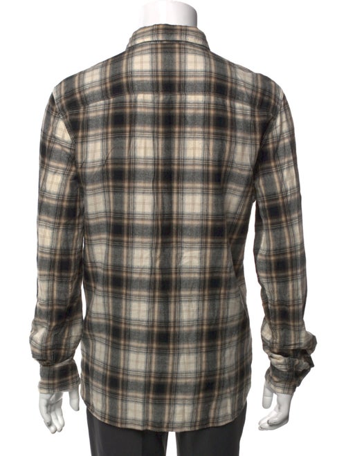 AllSaints Plaid Print Long Sleeve Shirt