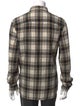 AllSaints Plaid Print Long Sleeve Shirt