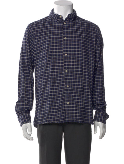 AllSaints Plaid Print Long Sleeve Shirt