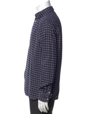 AllSaints Plaid Print Long Sleeve Shirt